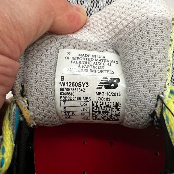 New Balance 1260v3 Running Shoes Platinum Yellow & Blue Women's Size US 7 READ - Picture 2 of 9